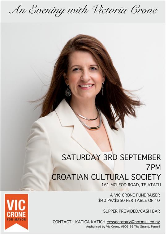An Evening with Victoria Crone